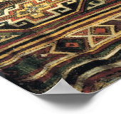  bloemenvaas met een donkere boerderij poster (Hoek)