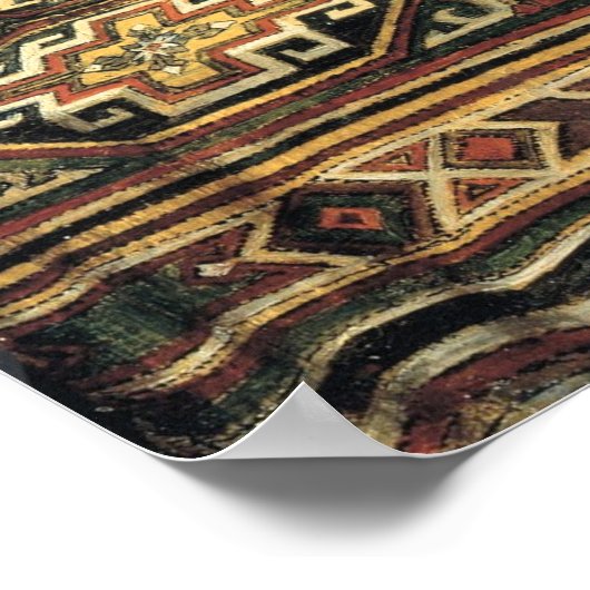  bloemenvaas met een donkere boerderij poster (Hoek)