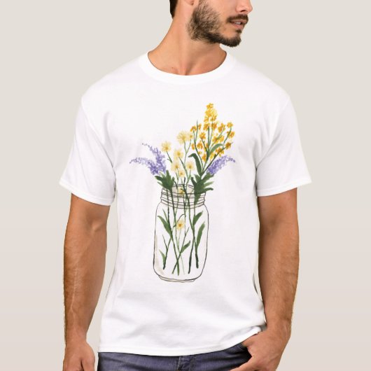 Bloemenvaas T-shirt (Voorkant)