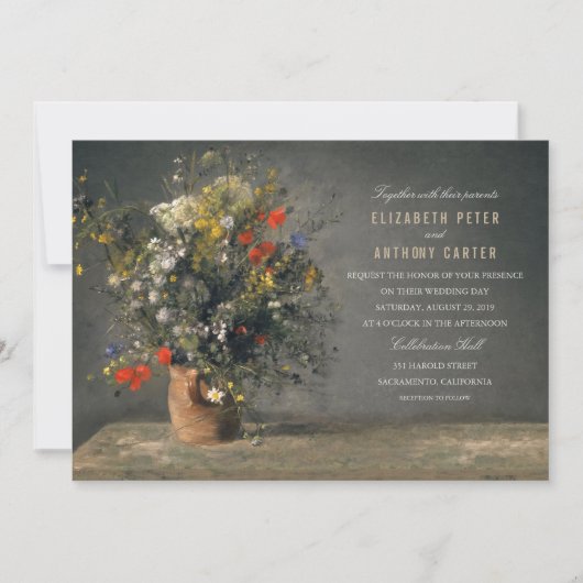  Bloemenvaas Unieke Creatieve Huwelijk Kaart (Voorkant)