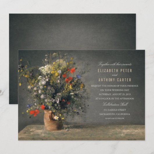  Bloemenvaas Unieke Creatieve Huwelijk Kaart (Voorkant / Achterkant)