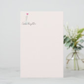 Bloemenvaasje Briefpapier (Staand voorkant)