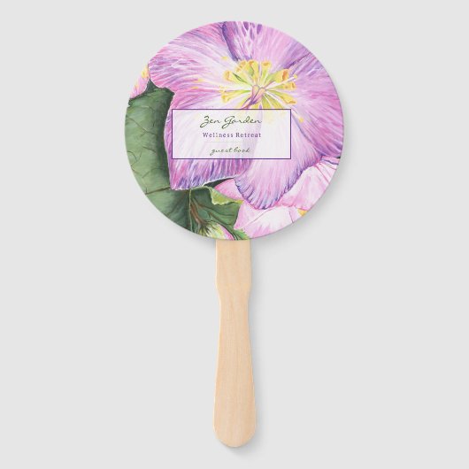 Bloemenvakantie  handwaaier (Voorkant)