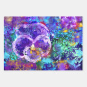 Bloemenvariëteit Verpakkingsdocument Vlakke Bladre Inpakpapier Vel (Voorkant 2)