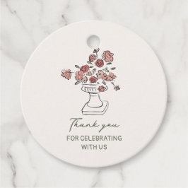 Bloemenvas Bedankkaartjes Bedankjes Labels