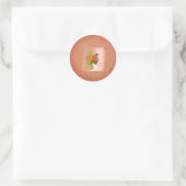 Bloemenvase kunst  ronde sticker (Tas)
