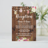 Bloemenvazen Rustieke Trouwreceptie Kaarten Hout (Staand voorkant)