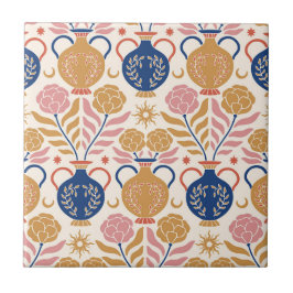 Bloemenvazen Tegeltje