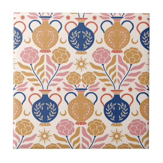 Bloemenvazen Tegeltje (Voorkant)