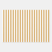 bloemenveer | Gouden en witte bladeren Inpakpapier Vel (Voorkant 2)