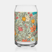 Bloemenveerpatroon Blikvorm Glas (Rechts)