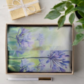 Bloemenveld-Agapanthus, d) Waterverf Tissuepapier (Geschenk)