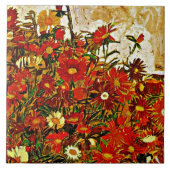 Bloemenveld - Egon Schiele kunstwerk, Tegeltje (Voorkant)