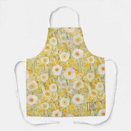 Bloemenveld Geel Sinaasappel Natuur Happy Fun Schort