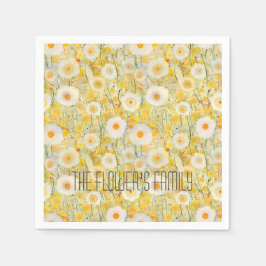 Bloemenveld Geel Sinaasappel Natuur Happy Fun Servet