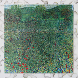 Bloemenveld in Litzlberg Klimt, Vintage Landschap Legpuzzel