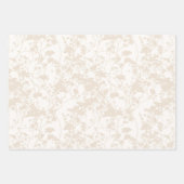 Bloemenveld (Ivoor - Champagne) Inpakpapier Vel (Voorkant)