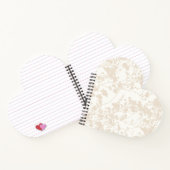 Bloemenveld (Ivoor - Champagne) Notitieboek (Binnen)