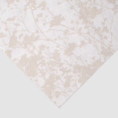 Bloemenveld (Ivoor - Champagne) Tissuepapier (Detail)