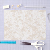 Bloemenveld (Ivoor - Champagne) Tissuepapier (Craft)