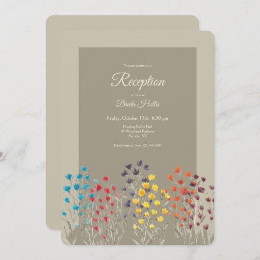 Bloemenveld Kaart (Voorkant / Achterkant)