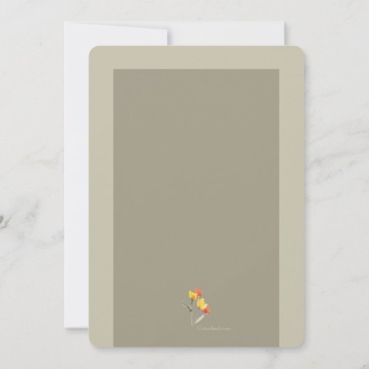 Bloemenveld Kaart (Achterkant)