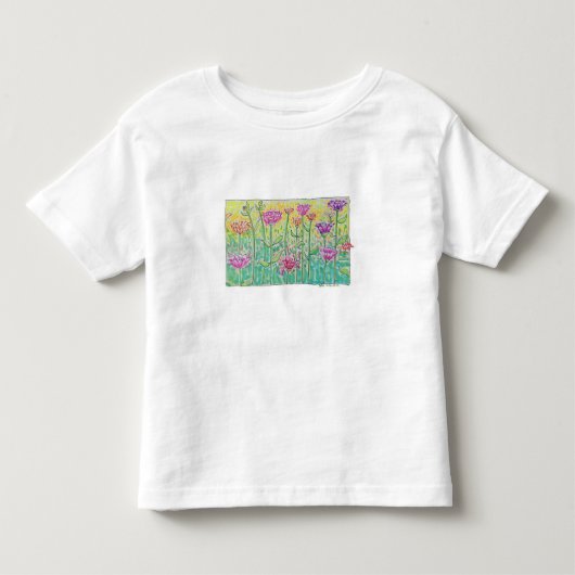 Bloemenveld Kinder Shirts (Voorkant)