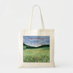 Bloemenveld Landschap Tote Bag