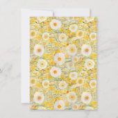 Bloemenveld NAAM Geel Sinaasappel Natuurlijke Scho Notitiekaartje (Achterkant)