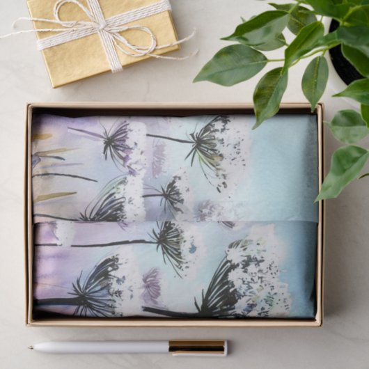 Bloemenveld - Queen Anne's Lace (A) Waterverf Tissuepapier (Geschenk)