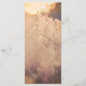 Bloemenveld rustieke land bruiloft menu (Achterkant)