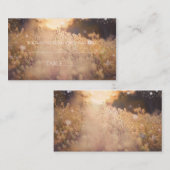 Bloemenveld rustieke land bruiloft tafel plaats plaatskaartje (Voorkant / Achterkant)