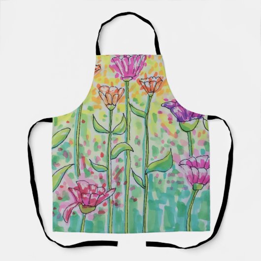 Bloemenveld Schort (Voorkant)