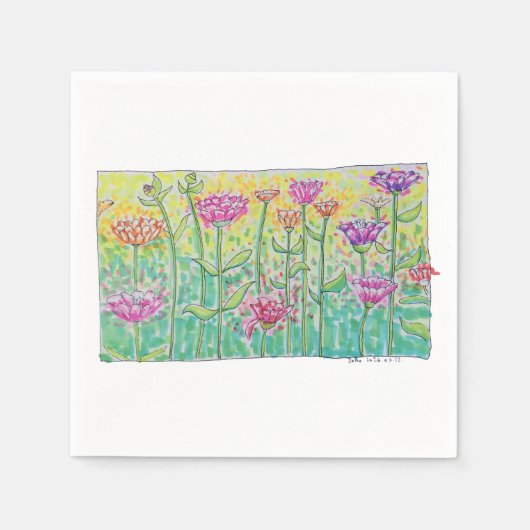 Bloemenveld Servet (Voorkant)