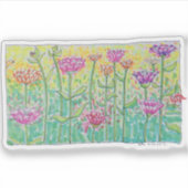 Bloemenveld Sticker (Voorkant)