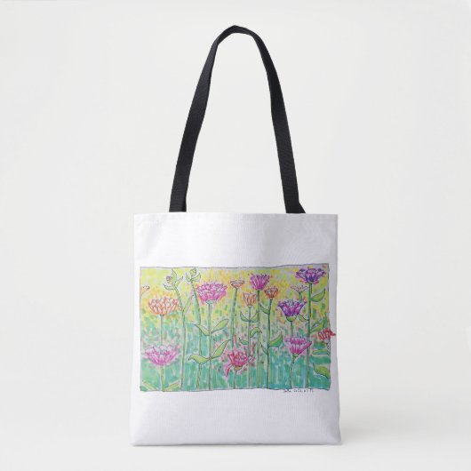 Bloemenveld Tote Bag (Voorkant)