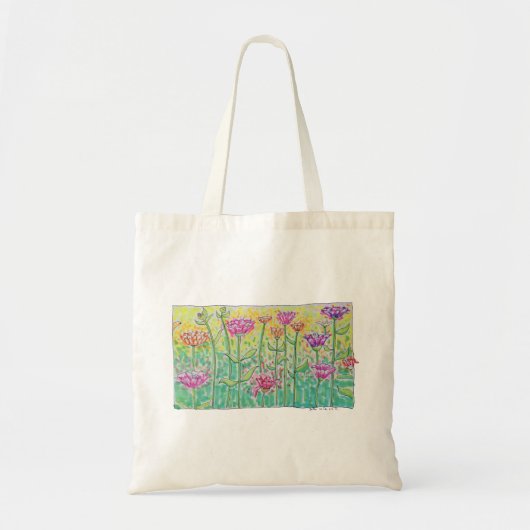 Bloemenveld Tote Bag (Voorkant)