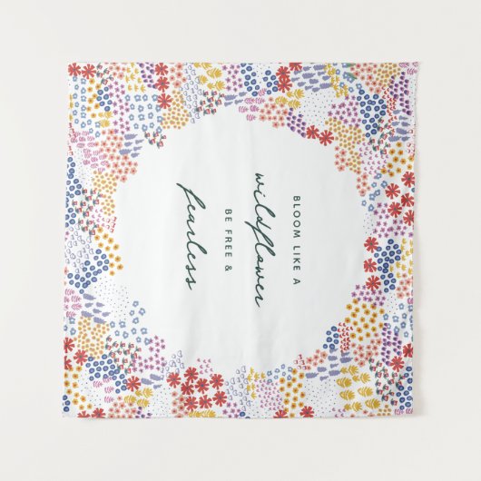 Bloemenveld Wandkleed (Voorkant (horizontaal))