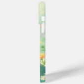 Bloemenvelden en Happy Hippo Case-Mate iPhone Case (Achterkant / Links)