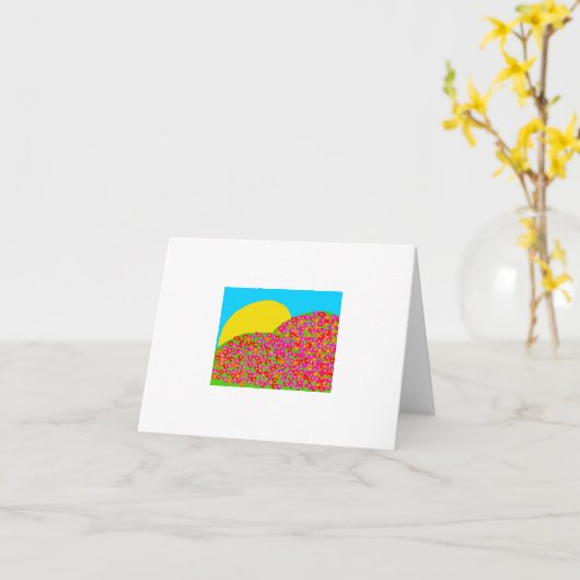 bloemenvelden kaart (Gele Bloem)