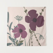 Bloemenvelden Modern Wandkleed (Voorkant)