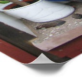 bloemenvenster poster (Hoek)