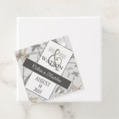 Bloemenveren Moderne Eenvoudige Elegante Inspirivi Bedankjes Labels (In situ)