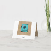 Bloemenverf Splatter Dank u kaart (Achterkant)