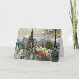 Bloemenverkopers   Paul Fischer Kaart