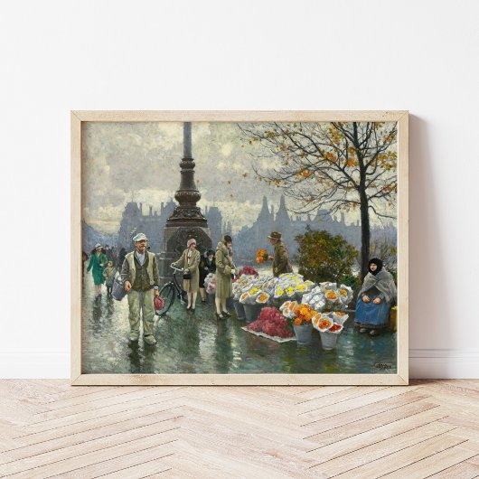 Bloemenverkopers | Paul Fischer Poster