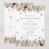 Bloemenverlovingsfeest Kaart (Voorkant / Achterkant)