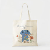 Bloemenverpleegster Scrubs Tote Bag (Voorkant)