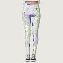 Bloemenverstoring - Abstracte botanische Leggings