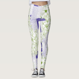 Bloemenverstoring - Abstracte botanische Leggings